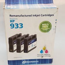 Lot of 3 Dataproducts HP 933 C M Y Ink Jet Multi Pack Color Cartridge picture