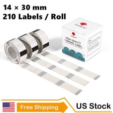 Square 14 x 30 mm Transparent Sticker Thermal Labels for Phomemo D30 | 3 Rolls picture