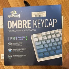 Redragon A134 Gradient Color Ombre Blue KeyCaps, 104 Keys Standard Doubleshot picture