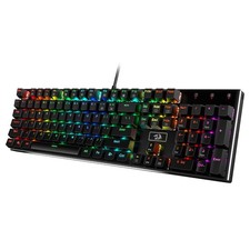 Redragon K556 RGB LED Backlit Wired Mechanical Gaming Keyboard, 104 Keys Hot-... picture