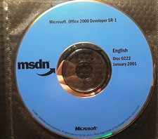Microsoft Office 2000 Developer & MSDN Library w/ License picture