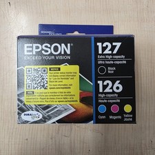 Epson 127 & 126 Durabrite Ultra Ink Black & Color 4 Ink Cartridges NEW EXP 2029 picture
