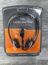 Plantronics Audio 326 Wired Stereo Headset 3.5mm New Sealed Skype Gaming picture