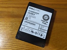 Dell 7.68TB WD Ultrastar SN200 PCIe 3.0 NVMe 2.5'' U.2 SSD EMC 0TS1479 93-95% picture
