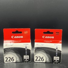 Genuine Canon Pixma Series 226 BK Black Lot Of 2 **Read** picture