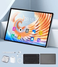 New Tablet 10. 1 inch 256GB 512GB Android 12 Wifi 5G/4G Dual SIM Bundle Keyboard picture
