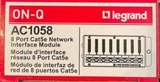On-Q/Legrand AC1058 8-Port Cat5e Network Interface Module. Brand New picture