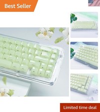 Womier Green Keycaps Jelly,Ceramic Keycaps Style,Clear Creamy Keyboard Caps picture