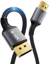 Stouchi 6.6FT VESA Certified DisplayPort 2.1 Cable 80Gbps UHBR20 6.6FT, Grey picture