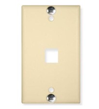 Icc IC107FFWIV Wall Plate, Phone, Flush, 1-port, Ivory picture