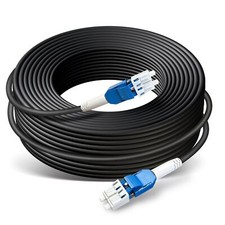 100ft/30m OD-5mm Industrial TPU OS2 LC to LC Outdoor Armored Fiber Optic Cabl... picture