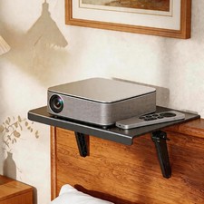 XULIONTS No Drill Projector Shelf, Adjustable Headboard and Sofa Black picture