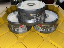 Lot Of 3 (30) PK Memorex Printable CD-R 52X 700MB 80Min Disc Recordable New picture
