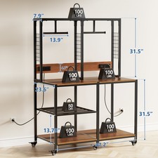 Heavy-Duty Dual 3D Printer Stand With Filament Storage, T-Type Filament Holder picture