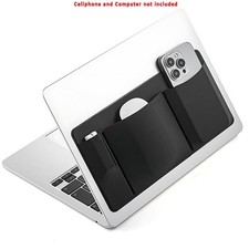 Sturdy Compact Removable Tear-Resistant Secure Stick-On 3-Pocket Organizer Pouch picture