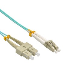 5Pack 5m/16ft OM3 SC To LC Fiber Patch Cables picture