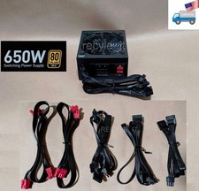 PowerSpec 650W 80plus Gold Certified SLI-Ready Modular Cable ATX PC Power Supply picture