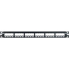 PANDUIT sticker compatible 24 port modular patch panel frame CP24BLY black picture