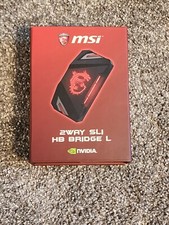 MSI 2WAY SLI HB BRIDGE L, Black with Red LED Backlights picture