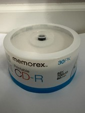 Memorex CDR 30 Pack CD-R 700 MB 80 Minute 52x Printable Surface Spindle NEW picture