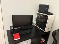 CyberPowerPC Gaming Desktop/ Monitor, Keyboard, Mouse, Logitech sound system picture
