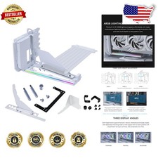 Lian Li White 4-Slot Vertical GPU Bracket PCIe 5.0 Riser Adjustable 10KG Support picture