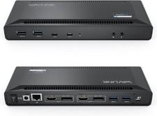 WAVLINK WL-UG69PD2 USB-C Triple Display Docking Station 100W PD 4K No AC Adapter picture
