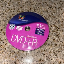 Color Research DVD+R 10-Pack - 10-Pack, 16X, 120 mins, 4.7GB, New #293 picture
