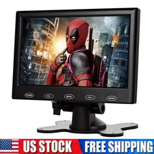 7'' Portable Small Monitor HDMI LCD Screen for PC/TV/Security System VGA-US picture