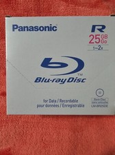 (5PC Box) Panasonic LM-BR25DE 25GB 2x Write-Once BD-R Blu-ray Disc Dual Layer picture