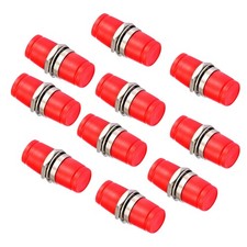 10 Pcs Lot FC-FC/PC Fiber Optic Adapter Coupler Connector Female to Female RED picture