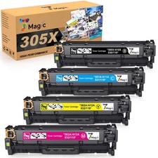7MAGIC Toner Cartridge 305A CE410X for LaserJet Pro 300/400 M375nw M451 M475 picture