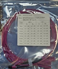 OM4 8 Fiber MPO Female 100G to 4 x LC-UPC Duplex Type B Breakout Cable, 3 Meter- picture