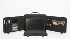 Workstation Bag Portable Mobile Office Laptop Briefcase 13-14in 21 Pocket Japan picture
