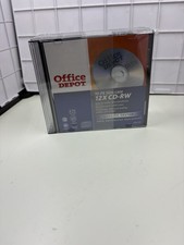 Office Depot Brand 10 Pack CD-RW 12X Speed 700MB 80Min Music Data Photos Sealed picture