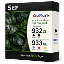932XL/933XL High Yield Ink Cartridge Replacement for 6100 6600 6700 7110 7510 picture