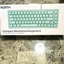 NORTH Compact Mechanical Keyboard 65% Wired USB-A Illuminated Green QWERTY picture
