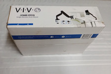 VIVO Single Monitor Pneumatic Arm Desk Mount Black Aluminum Adjustable to 32” picture