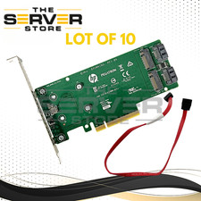 (LOT 10) HPE SATA M.2 ProLiant Dual Drive PCIe Riser Card 882359-001 759505-001 picture