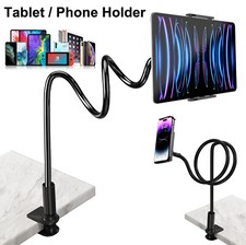 Hands-Free Floor Stand for Phone, Heavy Duty Base Gooseneck Holder for Bed&Sofa picture