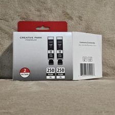 Canon - Creative Park Premium - 2 Pack- 250 PGBK XL Ink cartridges - OEM New  picture