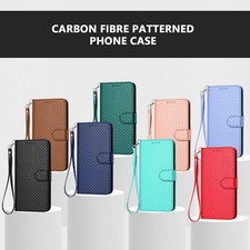 Fiber Leather Wallet Cover Case For Motorola G54 G55 G22 G73 G84 G56 G53 G75 G86 picture