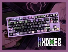 Anime HUNTER X HUNTER PBT Keycaps Killua Zoldyck FREECSS GON Keycaps 142 Keys  picture