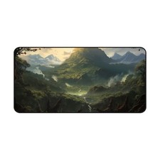 Tropical Mountain Mouse Pad, Green Mouse Mat, Large XL Deskmat, Gaming Mouse Pad picture