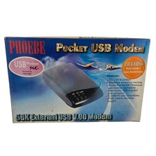 Phoebe Pocket USB 56K External Modem V.90 K56Flex Open Box NOS Sealed picture