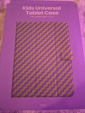 GEMS Kids Zig Zag Universal Tablet Case Purple Green Fits up to 11