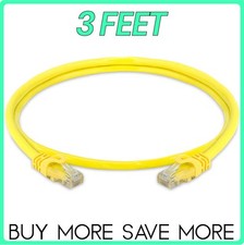 Yellow Cat6 Patch Cable Ethernet RJ-45 Cat6 Cord Internet LAN Network Wire LOT picture