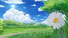 Landscape  art illustration field nature grass clouds Custom Gaming Mat Desk picture
