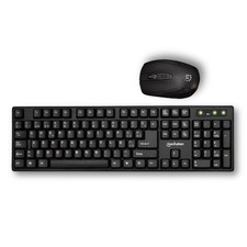 Spanish Wireless Keyboard Optical Combo, 2.4 GHz USB Black picture
