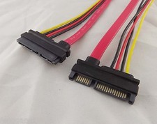 1x 22 Pin 7+15 pin Male To Female SATA Data HDD Power Combo Extension Cable 30cm picture